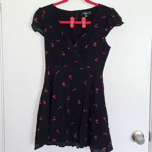 Lulu’s Cherry Print Skater Dress | Size M
